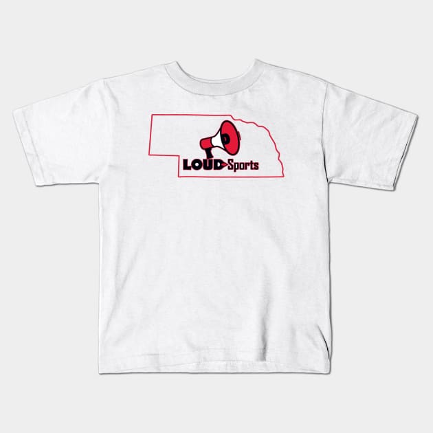 Loud Sports Huskers Kids T-Shirt by loudsports